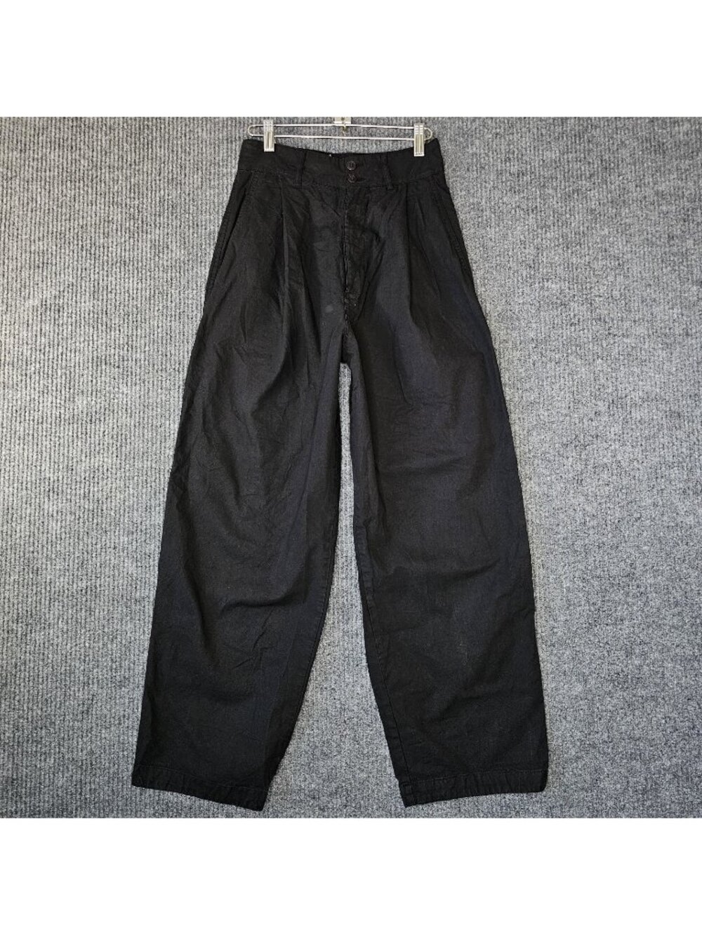 Eat Dust G.O.D. British Worker Cotton Linen Black Trousers Pants sz XXS